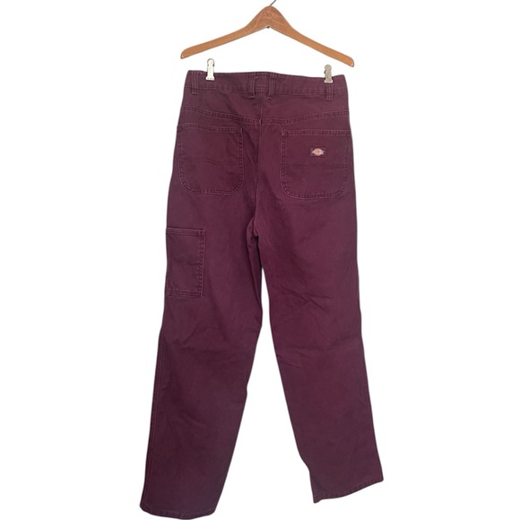 Dickies Duck Canvas Pants Burgundy Eggplant Purple Women’s 10 - Picture 3 of 6